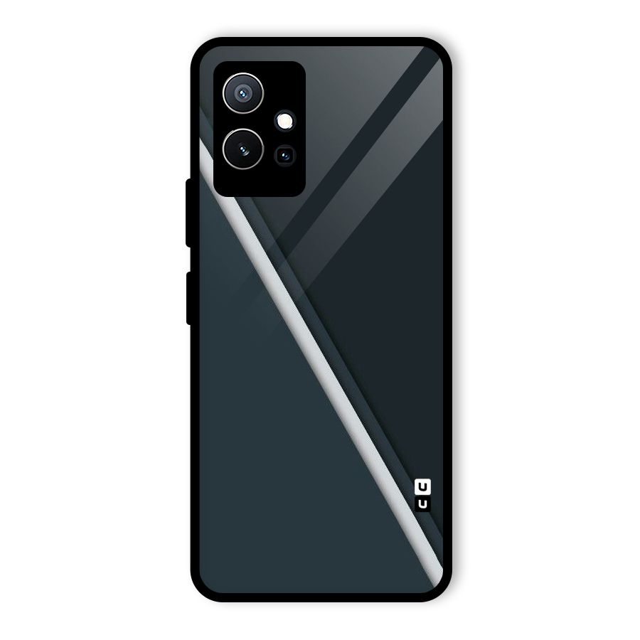 Classic Single Stripe Glass Back Case for Vivo Y75 5G