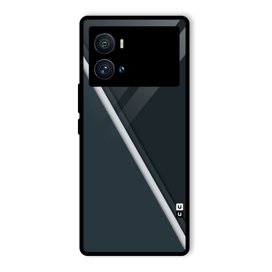 Classic Single Stripe Glass Back Case for Vivo iQOO 9 Pro