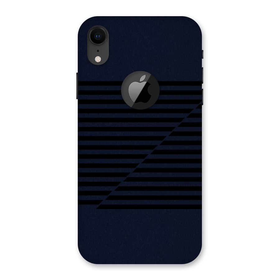Classic Stripes Cut Back Case for iPhone XR Logo Cut