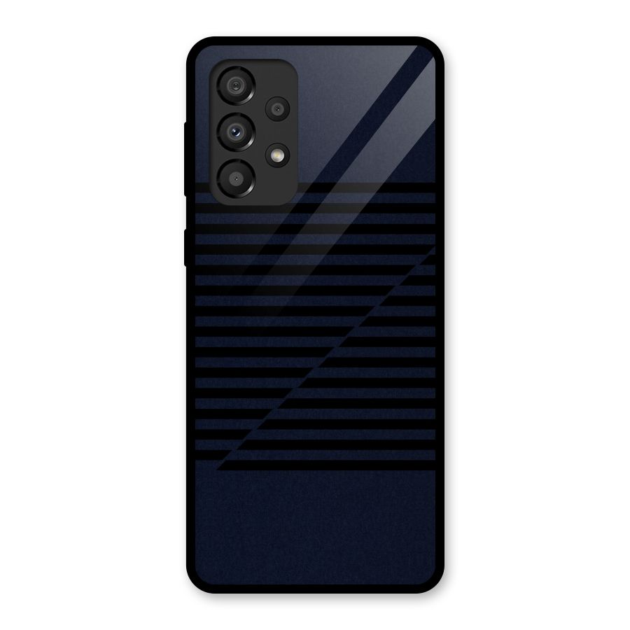 Classic Stripes Cut Glass Back Case for Galaxy A33 5G