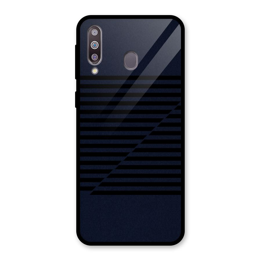 Classic Stripes Cut Glass Back Case for Galaxy M30