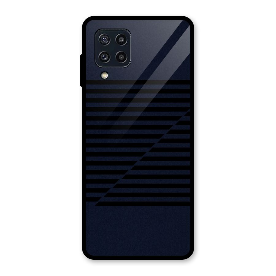 Classic Stripes Cut Glass Back Case for Galaxy M32