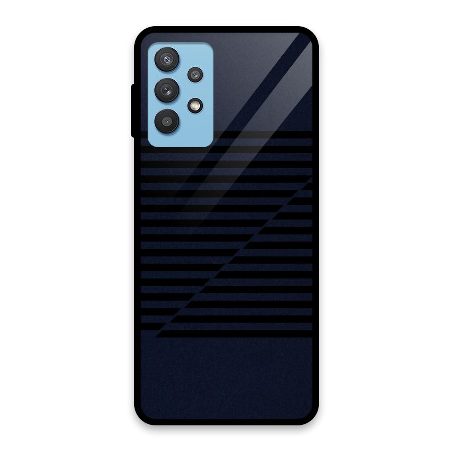 Classic Stripes Cut Glass Back Case for Galaxy M32 5G