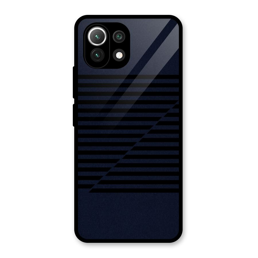 Classic Stripes Cut Glass Back Case for Mi 11 Lite