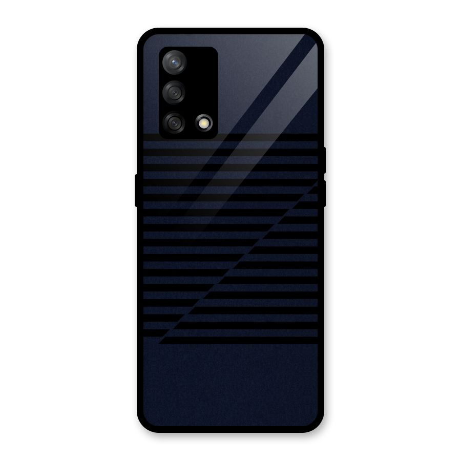 Classic Stripes Cut Glass Back Case for Oppo F19