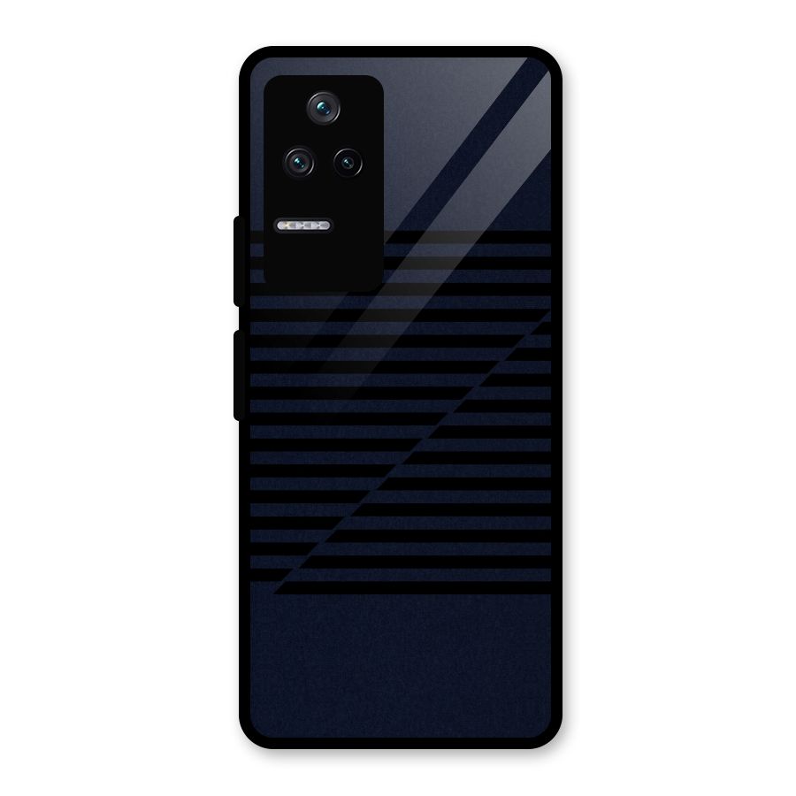 Classic Stripes Cut Glass Back Case for Poco F4 5G