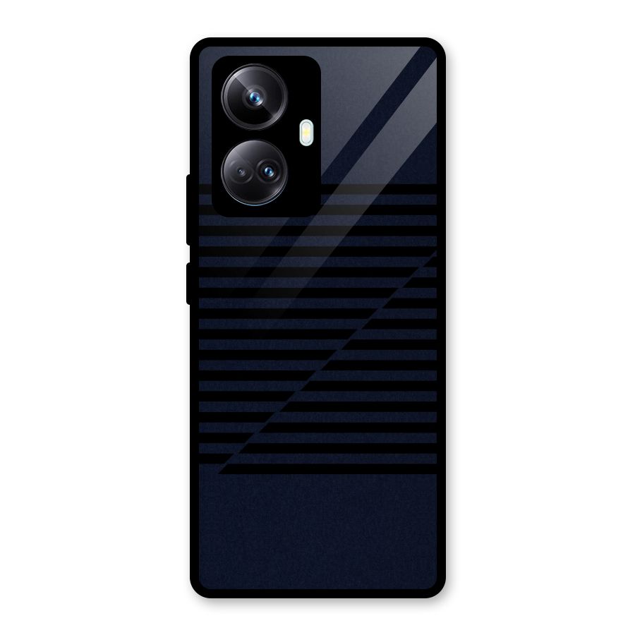 Classic Stripes Cut Glass Back Case for Realme 10 Pro Plus