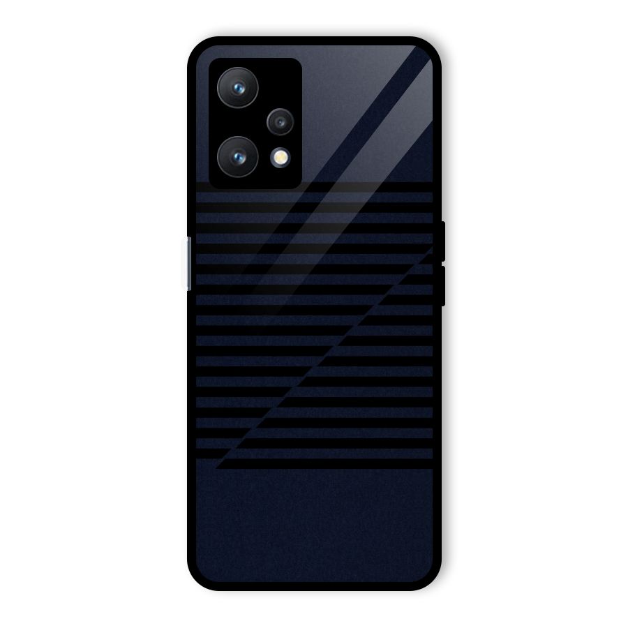 Classic Stripes Cut Glass Back Case for Realme 9 Pro 5G