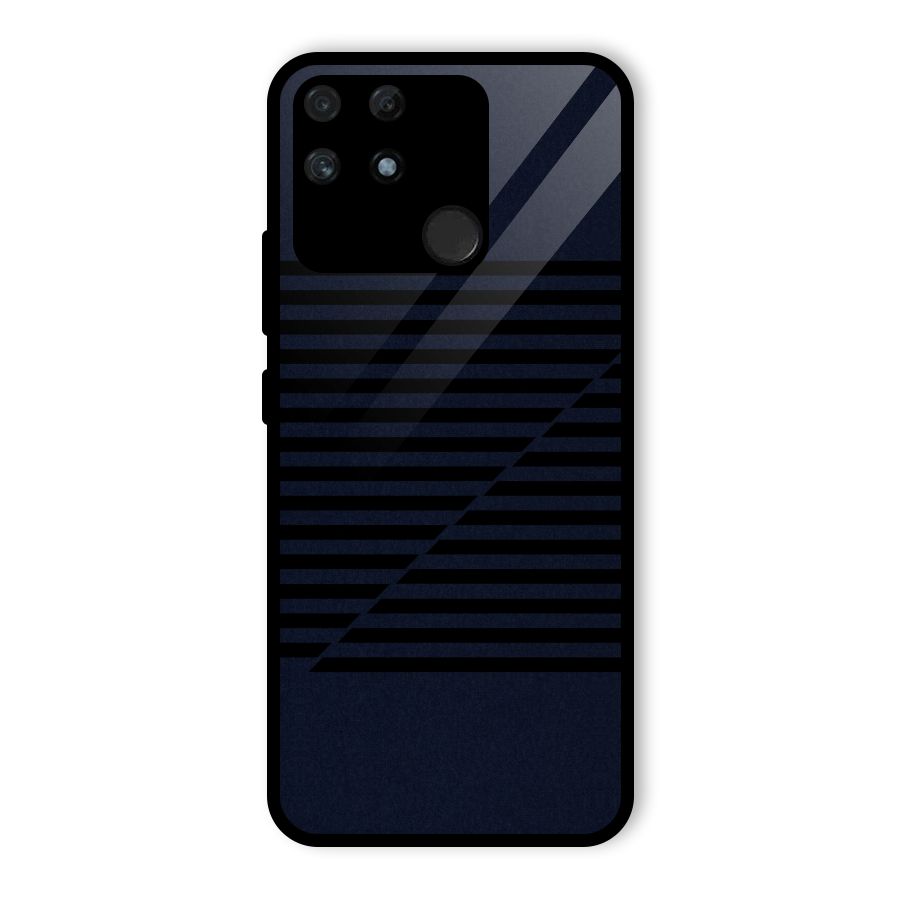 Classic Stripes Cut Glass Back Case for Realme Narzo 50A