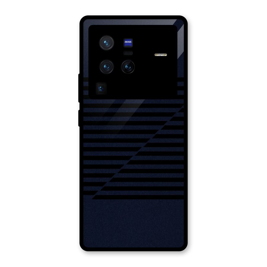 Classic Stripes Cut Glass Back Case for Vivo X80 Pro