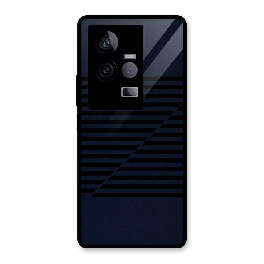 Classic Stripes Cut Glass Back Case for Vivo iQOO 11 5G