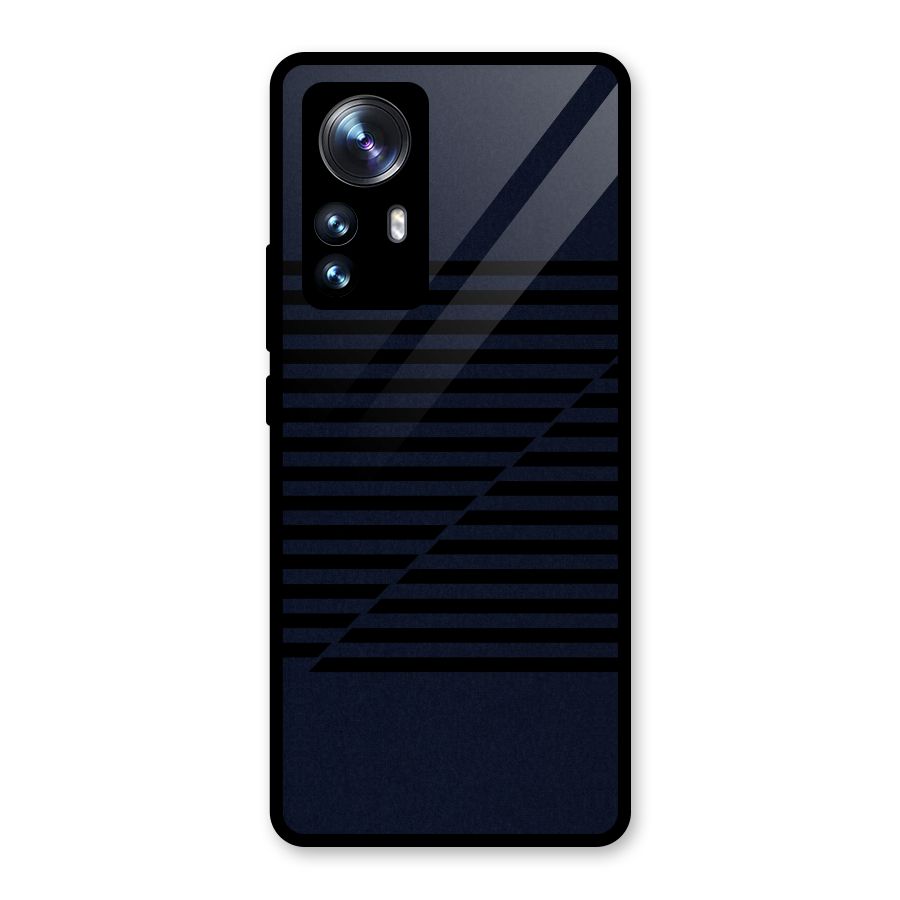 Classic Stripes Cut Glass Back Case for Xiaomi 12 Pro