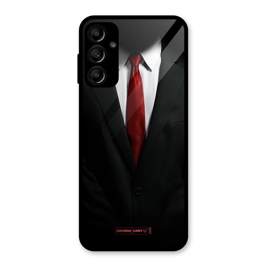Classic Suit Glass Back Case for Galaxy A14 5G