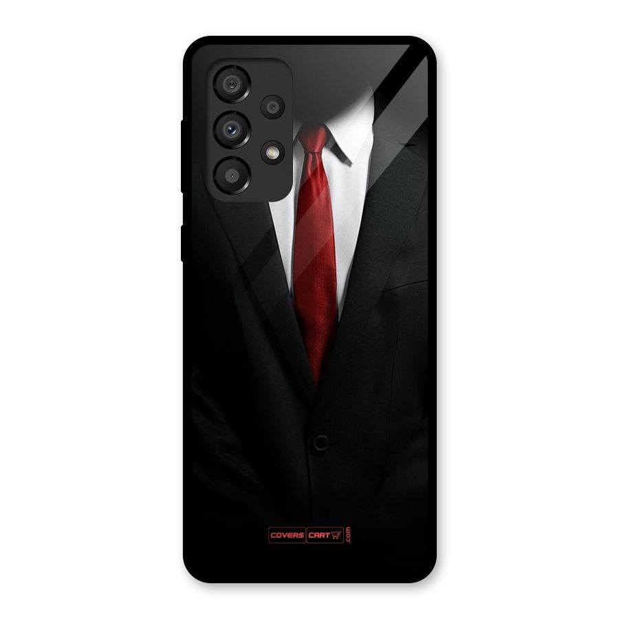 Classic Suit Glass Back Case for Galaxy A33 5G