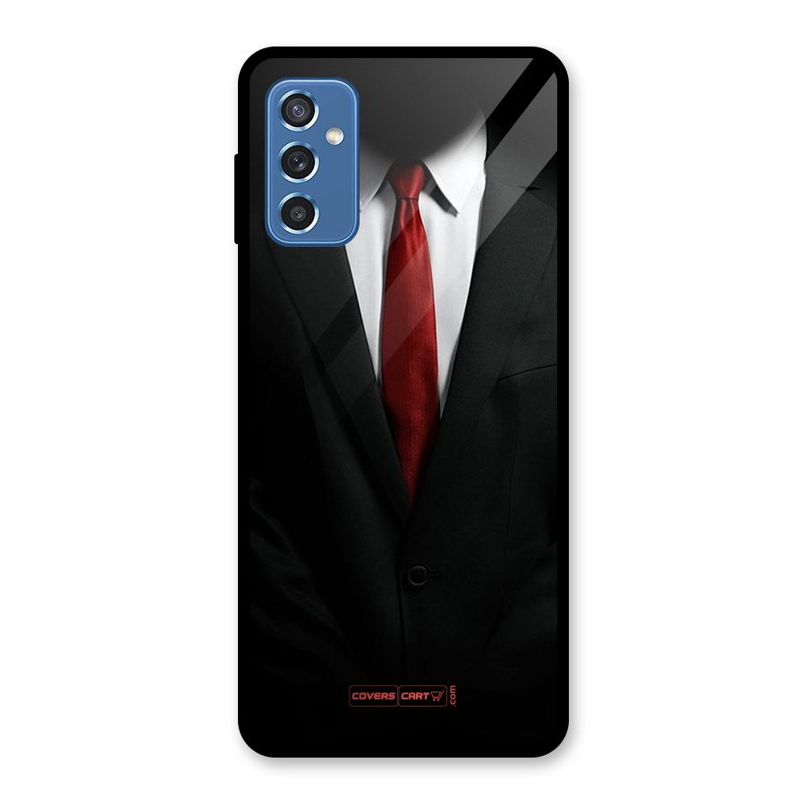 Classic Suit Glass Back Case for Galaxy M52 5G