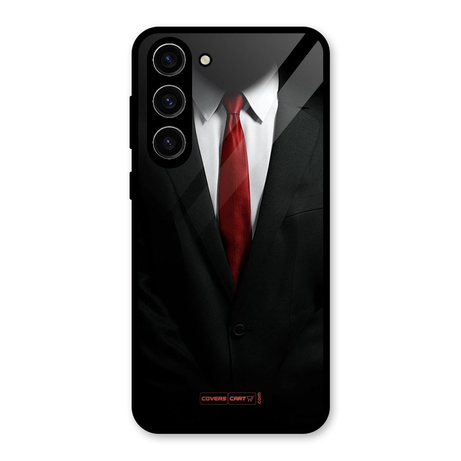 Classic Suit Glass Back Case for Galaxy S23 Plus