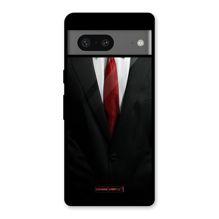 Classic Suit Glass Back Case for Google Pixel 7