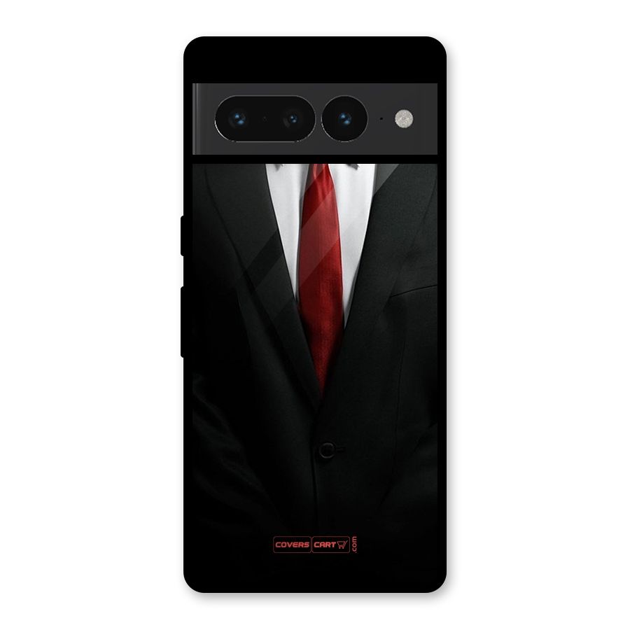 Classic Suit Glass Back Case for Google Pixel 7 Pro