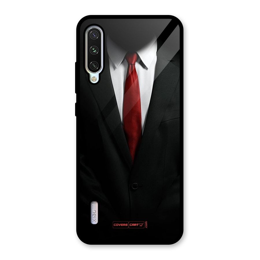Classic Suit Glass Back Case for Mi A3