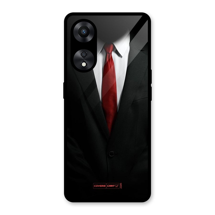 Classic Suit Glass Back Case for Oppo A78