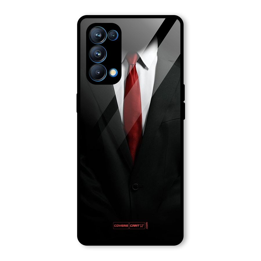 Classic Suit Glass Back Case for Oppo Reno5 Pro 5G