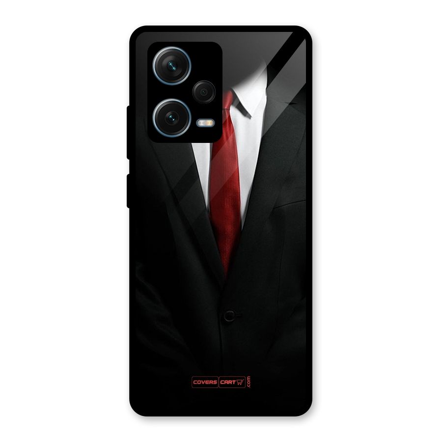 Classic Suit Glass Back Case for Redmi Note 12 Pro Plus 5G