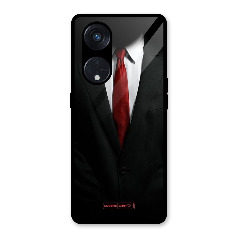 Classic Suit Glass Back Case for Reno8 T 5G