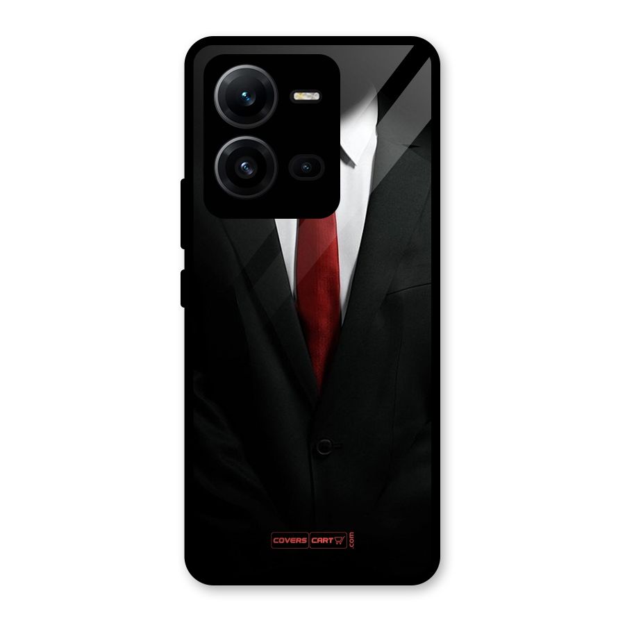 Classic Suit Glass Back Case for Vivo V25