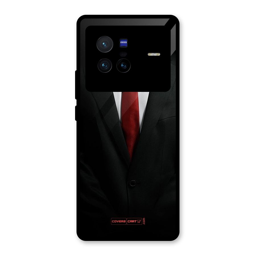 Classic Suit Glass Back Case for Vivo X80