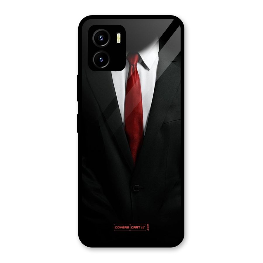 Classic Suit Glass Back Case for Vivo Y15s