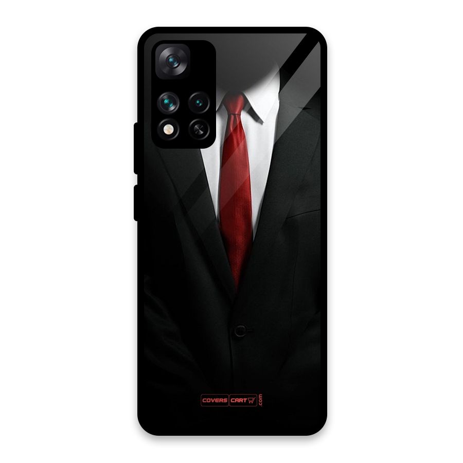 Classic Suit Glass Back Case for Xiaomi 11i 5G