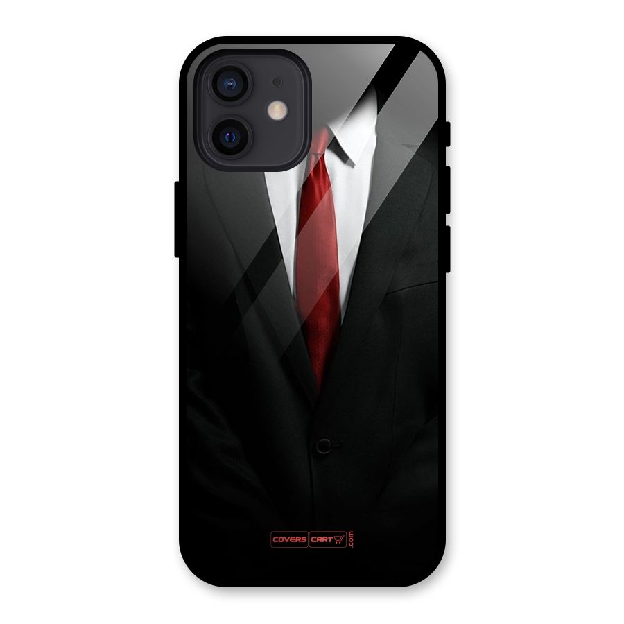 Classic Suit Glass Back Case for iPhone 12