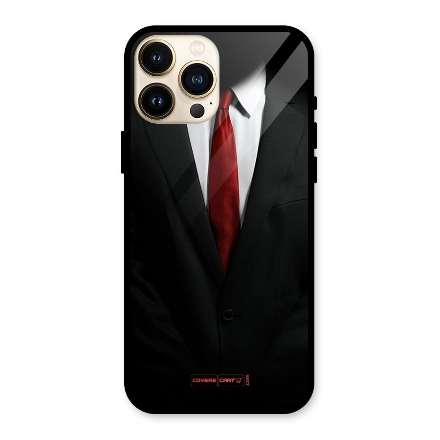 Classic Suit Glass Back Case for iPhone 13 Pro Max