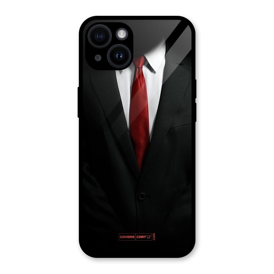 Classic Suit Glass Back Case for iPhone 14