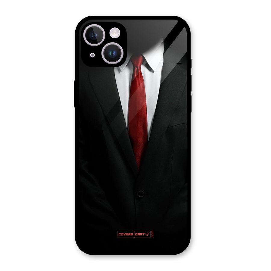 Classic Suit Glass Back Case for iPhone 14 Plus