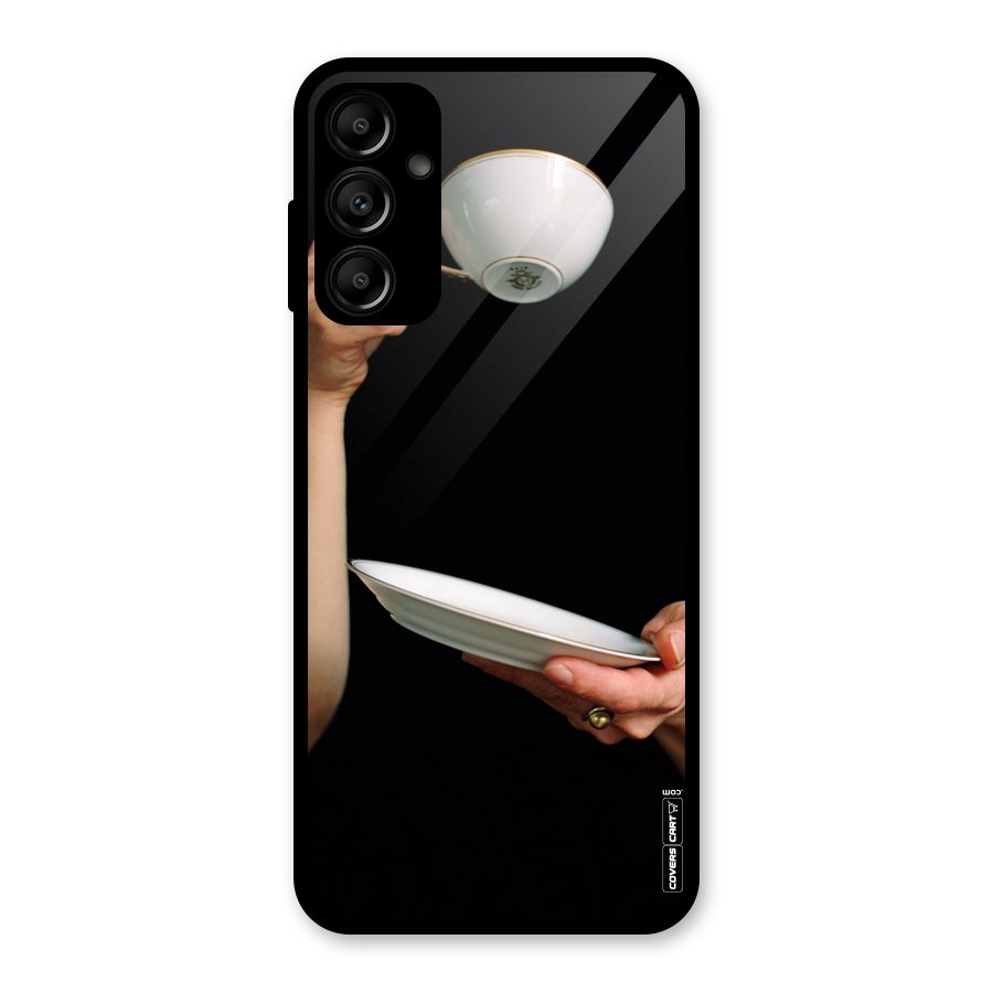 Classic Tea Cup Glass Back Case for Galaxy A14 5G