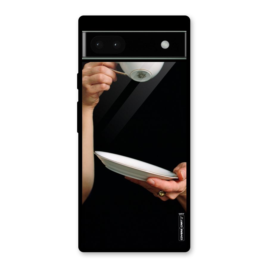 Classic Tea Cup Glass Back Case for Google Pixel 6a