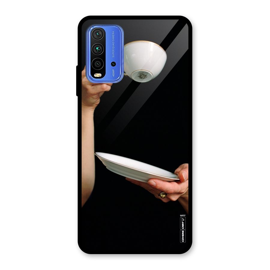 Classic Tea Cup Glass Back Case for Redmi 9 Power