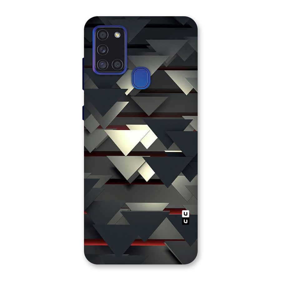 Classic Triangles Design Back Case for Galaxy A21s