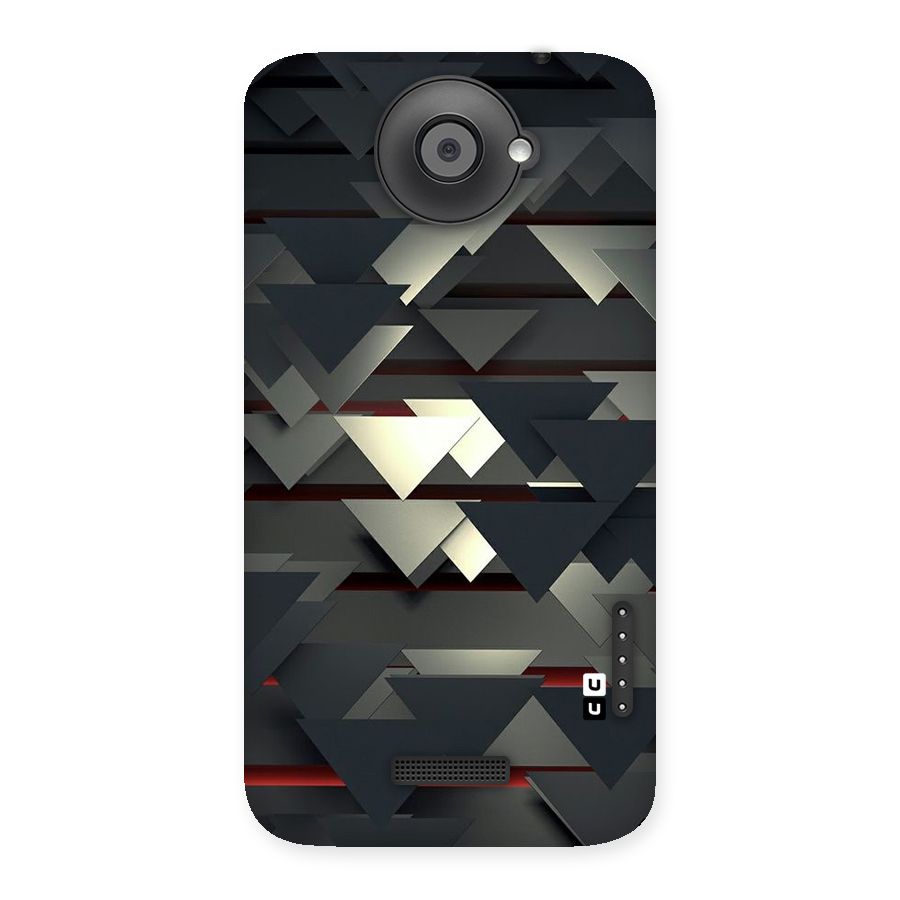 Classic Triangles Design Back Case for HTC One X