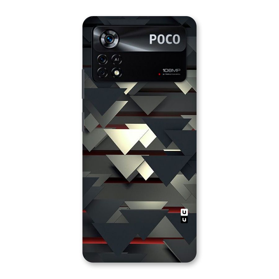 Classic Triangles Design Back Case for Poco X4 Pro 5G