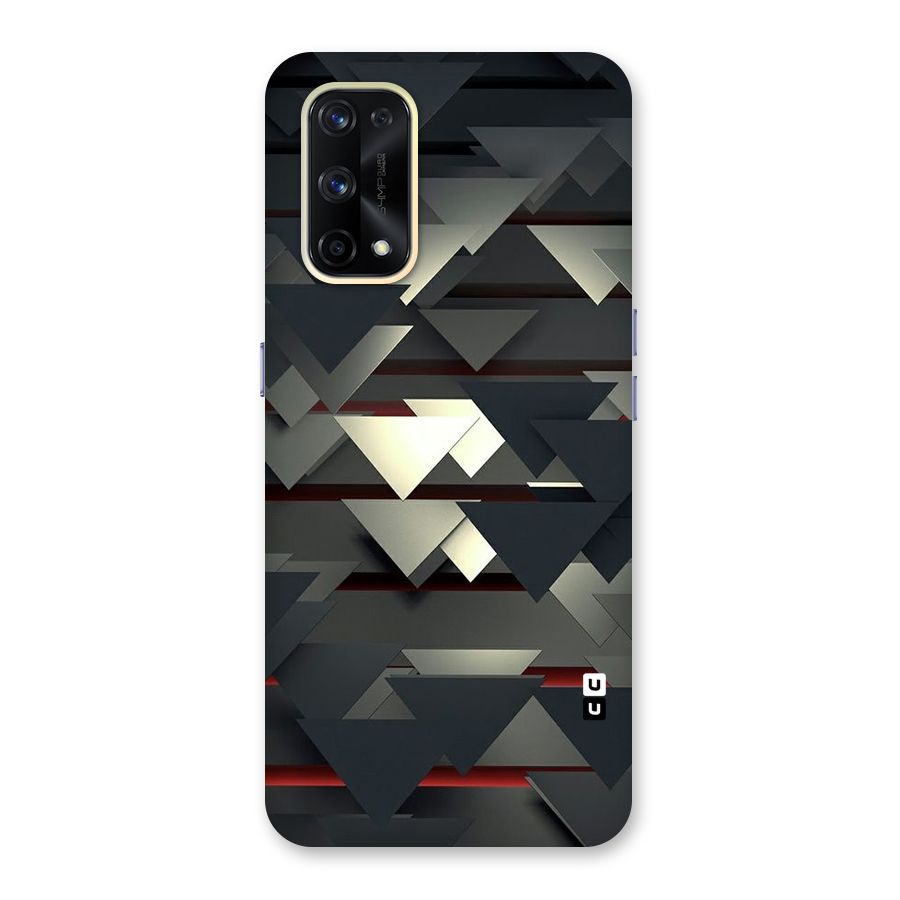 Classic Triangles Design Glass Back Case for Realme X7 Pro