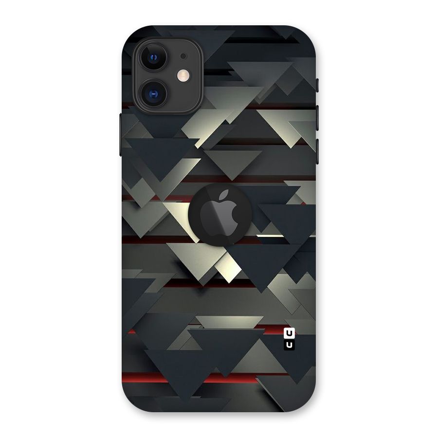 Classic Triangles Design Back Case for iPhone 11 Logo Cut