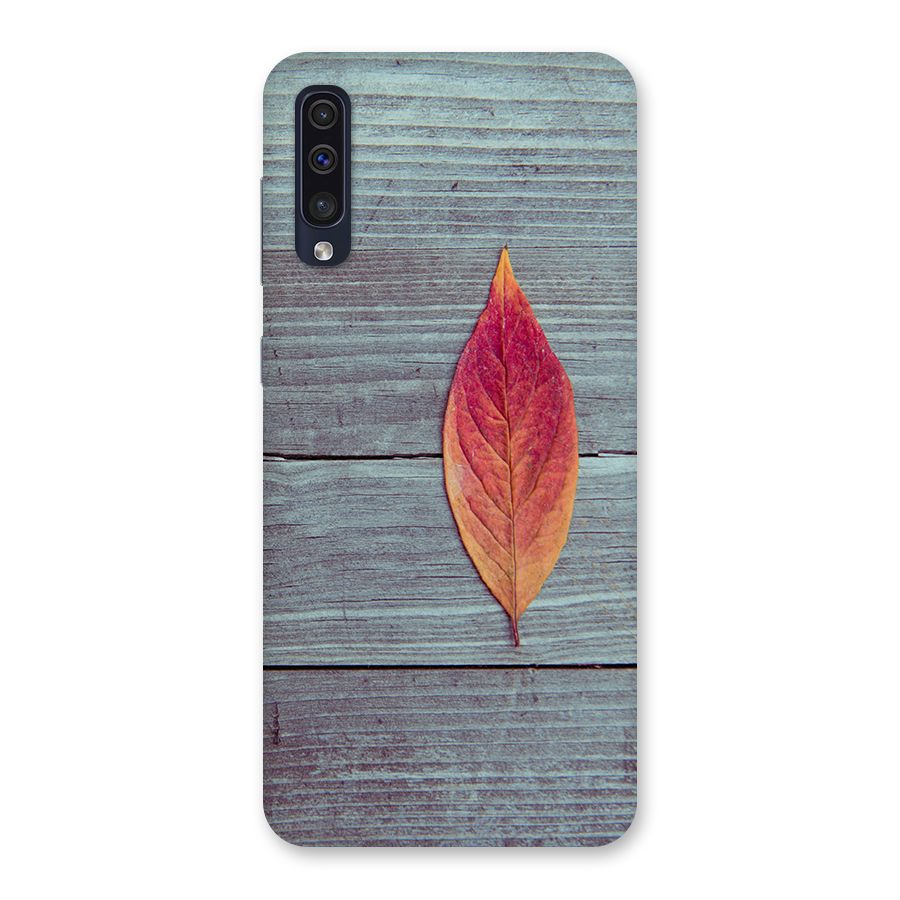 Classic Wood Leaf Back Case for Galaxy A50