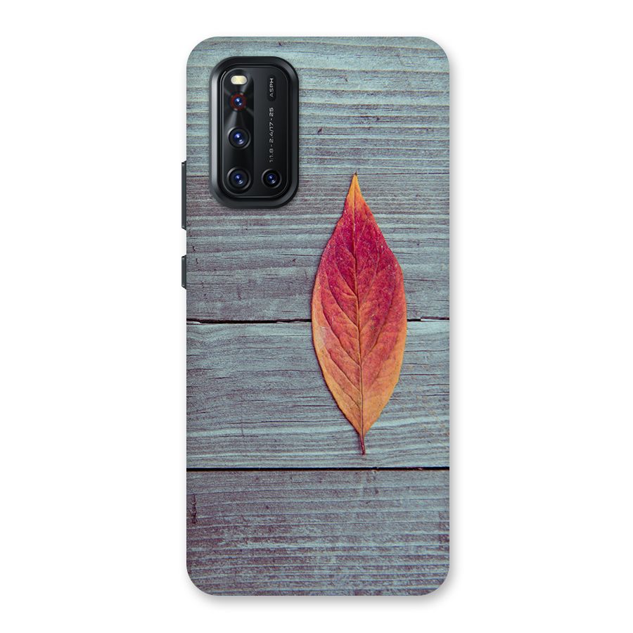 Classic Wood Leaf Back Case for Vivo V19