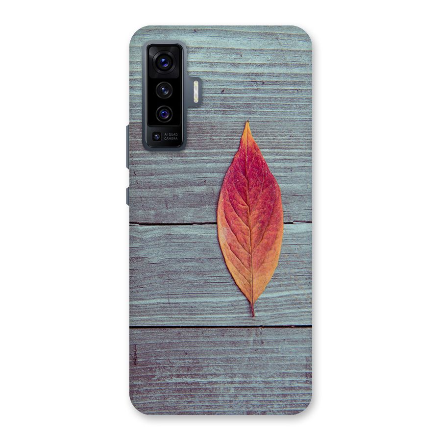 Classic Wood Leaf Back Case for Vivo X50