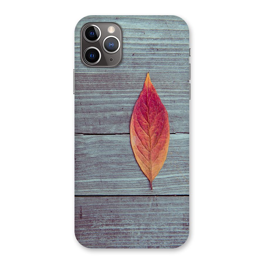 Classic Wood Leaf Back Case for iPhone 11 Pro Max