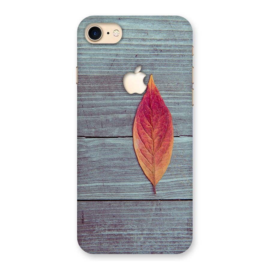 Classic Wood Leaf Back Case for iPhone 7 Apple Cut