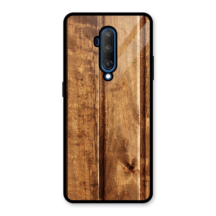 Classic Wood Print Glass Back Case for OnePlus 7T Pro