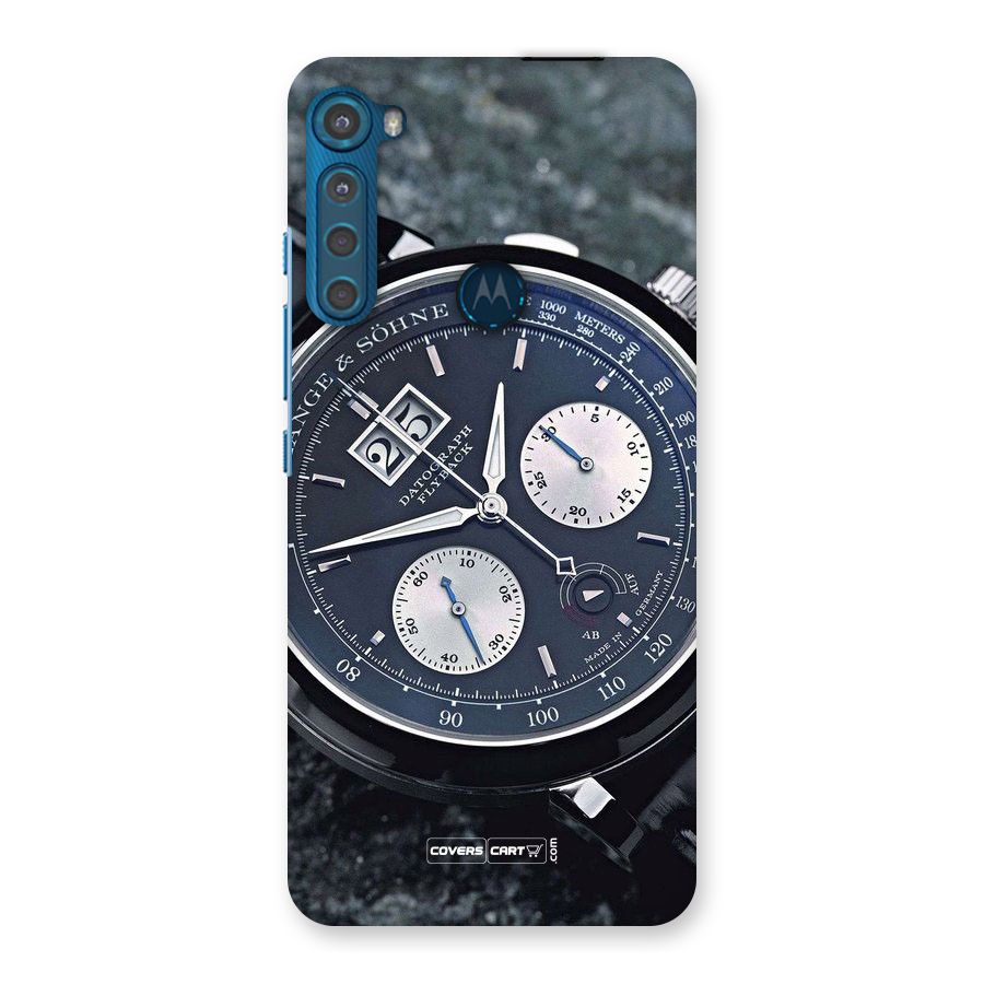 Classic Wrist Watch Back Case for Motorola One Fusion Plus